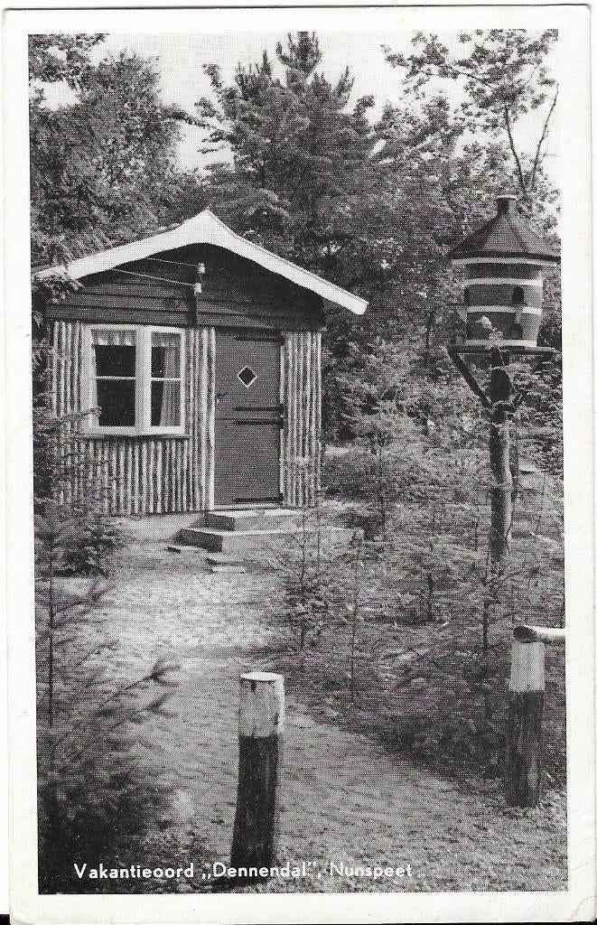 Nunspeet, Vakantieoord Dennendal, bungalow, vogelhuisje, Verzenden, 1940 tot 1960, Gelopen, Gelderland