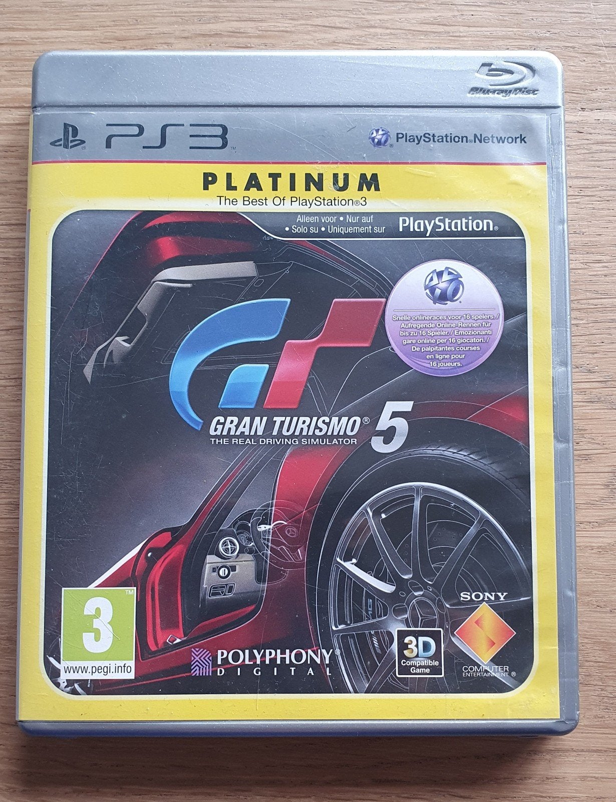 Gran Turismo 5 Platinum - PS3 Racegame, Spelcomputers en Games, Online, Racen en Vliegen, Ophalen of Verzenden, Zo goed als nieuw