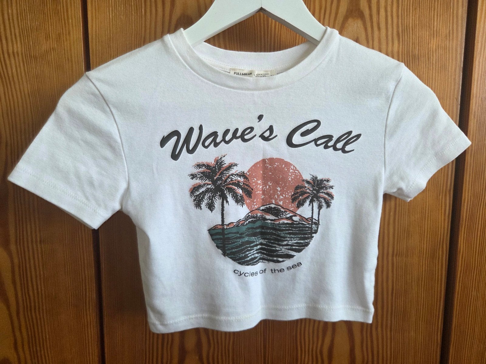 T-shirt Pull&Bear, Kleding | Dames, T-shirts, Ophalen, Zo goed als nieuw, Maat 34 (XS) of kleiner, Korte mouw