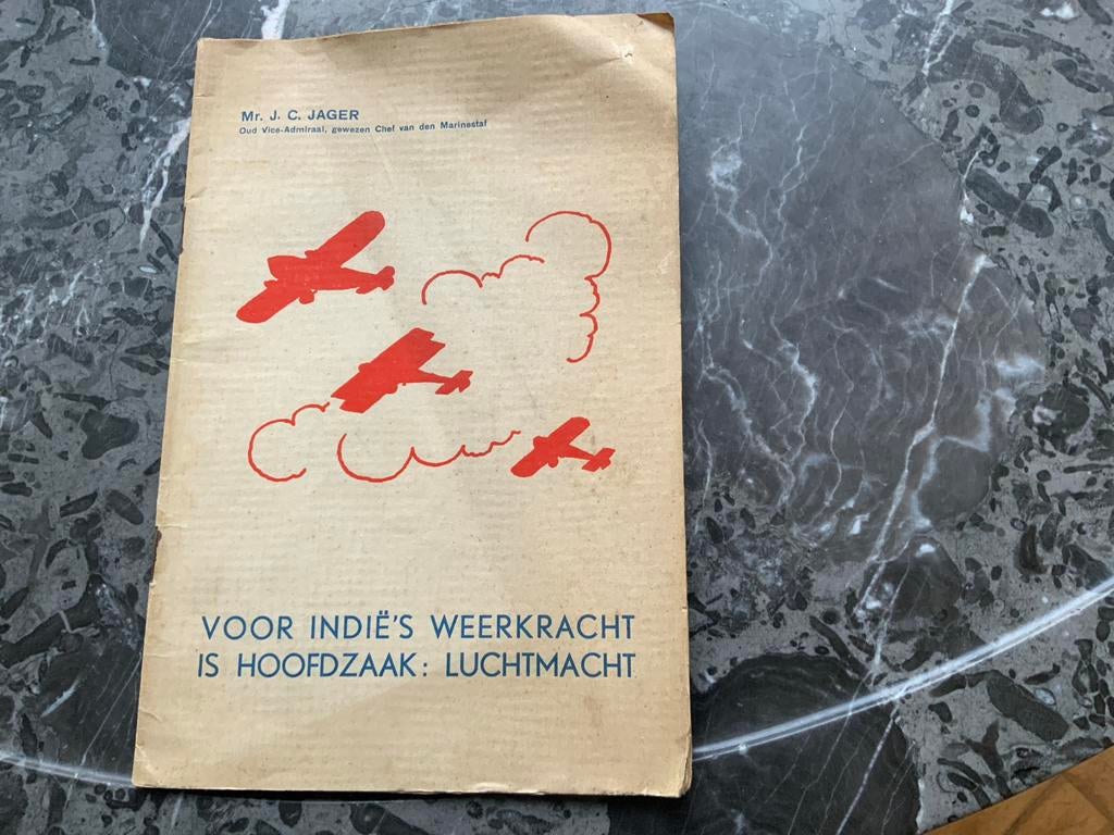 Voor Indië's Weerkracht is Hoofdzaak: Luchtmacht (1936), Ophalen of Verzenden, Voor 1940, Gelezen, Luchtmacht