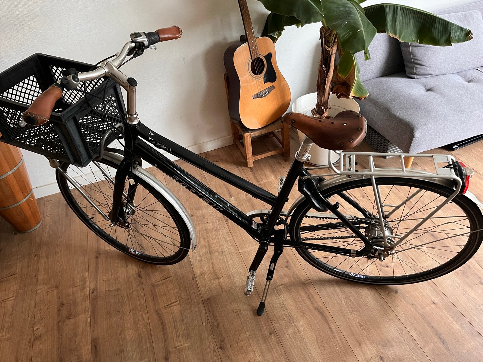 Trek Dublin Damesfiets met 8 versnellingen en mand, Velgrem, Versnellingen, Ophalen, Overige merken