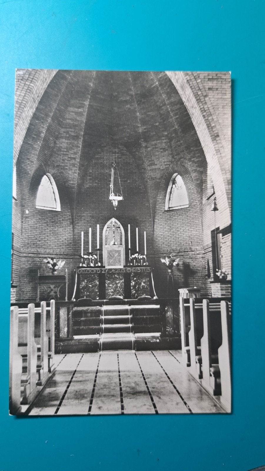 Schijndel St Lidwina ziekenhuis Kapel 1958, Ophalen of Verzenden, 1940 tot 1960, Ongelopen, Noord-Brabant