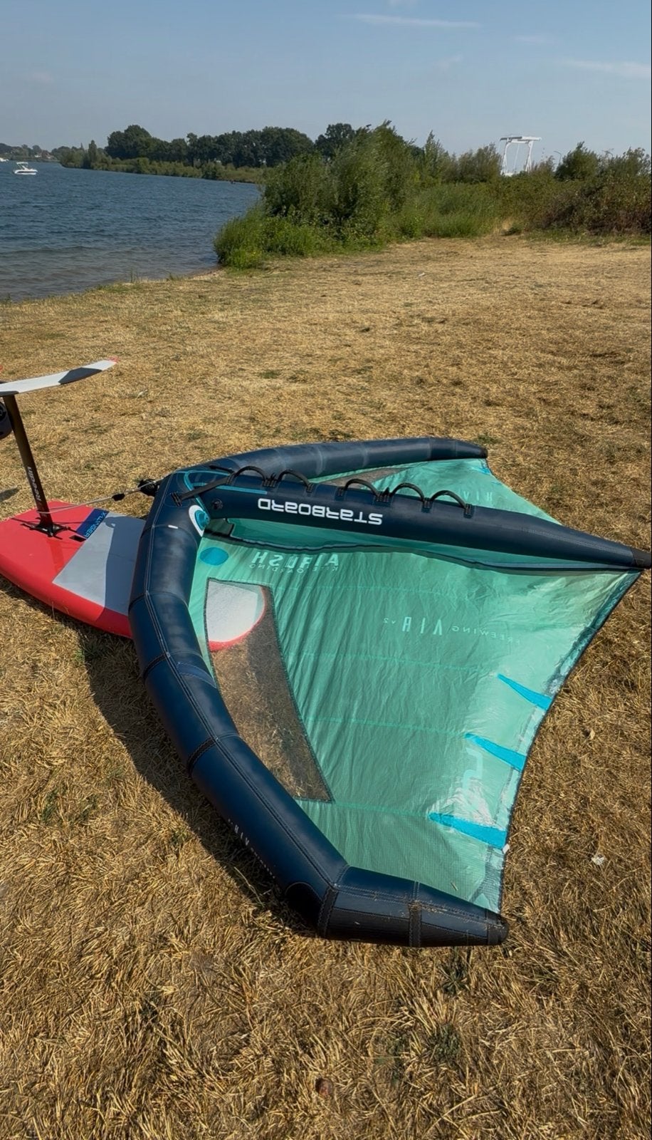 Airush FreeWing Air V2 5m, Ophalen, Zo goed als nieuw, Wingsurf-wing