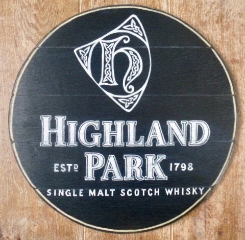 Handgeschilderd pub bord/Schotse whisky/Higland Park/whiskey, Verzamelen, Reclamebord, Nieuw, Ophalen of Verzenden, B6