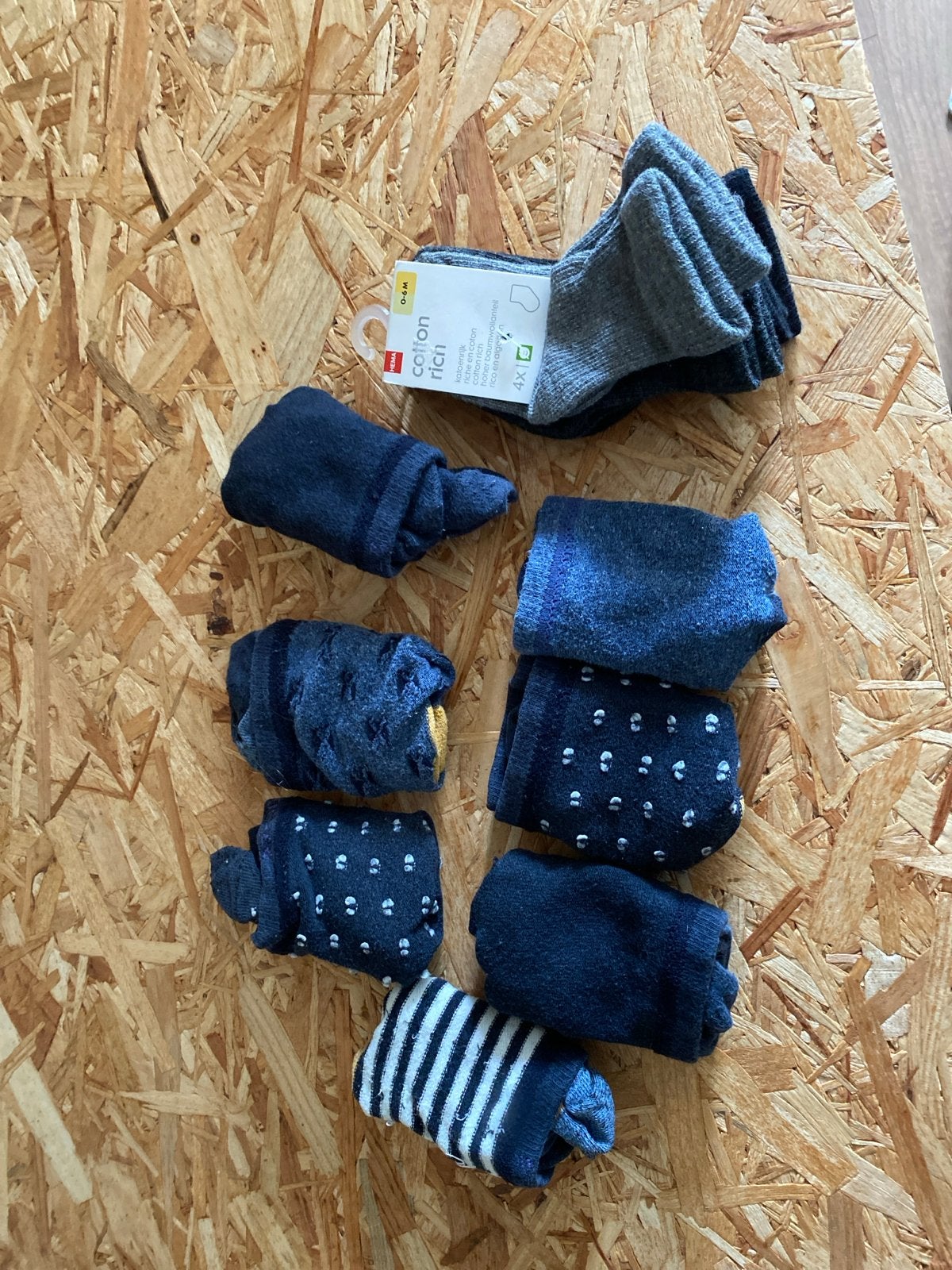 Diverse set sokken, nieuw en gedragen, Blauw, Nieuw, Overige maten, Ophalen