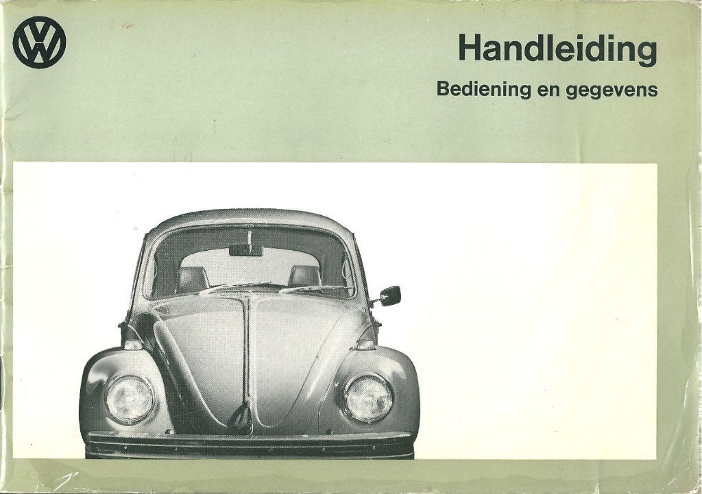 Handleiding  VW Kever - augustus 1972 - Volkswagen, Ophalen of Verzenden