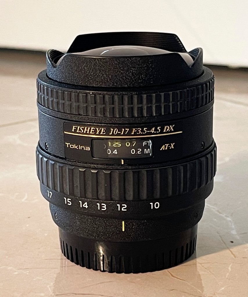 Tokina AT-X FISHEYE 10-17mm F.3.5-4.5 DX Voor NIKON(F-mount), Audio, Tv en Foto, Fotografie | Lenzen en Objectieven, N, Tokina