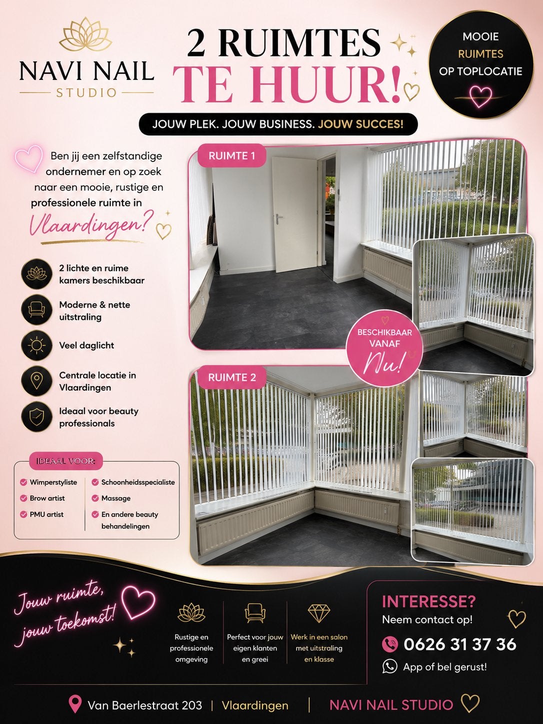 Ruimte te huur, Huizen en Kamers