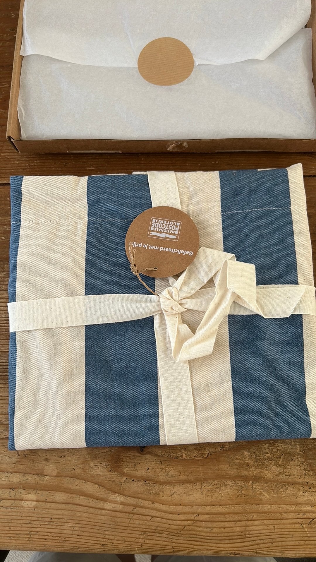 Strandtas Postcodeloterij, 30 cm of meer, Blauw, Ophalen of Verzenden, Nieuw