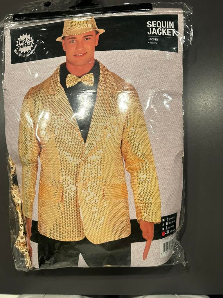 Gouden Sequin Jacket – Shine gegarandeerd!  nieuw!!, Ophalen of Verzenden, Zo goed als nieuw, Overige maten