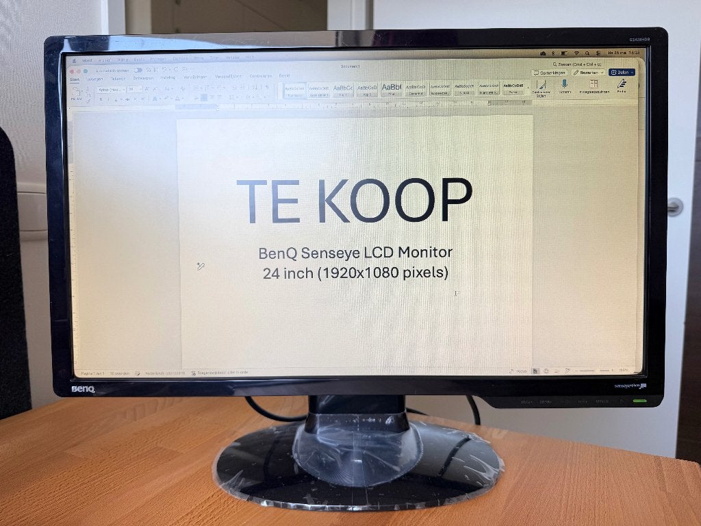 BenQ 24 inch monitor, Computers en Software, Monitoren, BENQ, Gebruikt, IPS, Kantelbaar