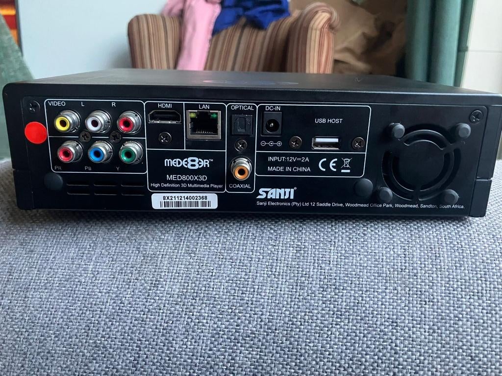Mede8er MED800X3D mediaspeler, Ophalen, Gebruikt, HDMI, 500 tot 1500 GB