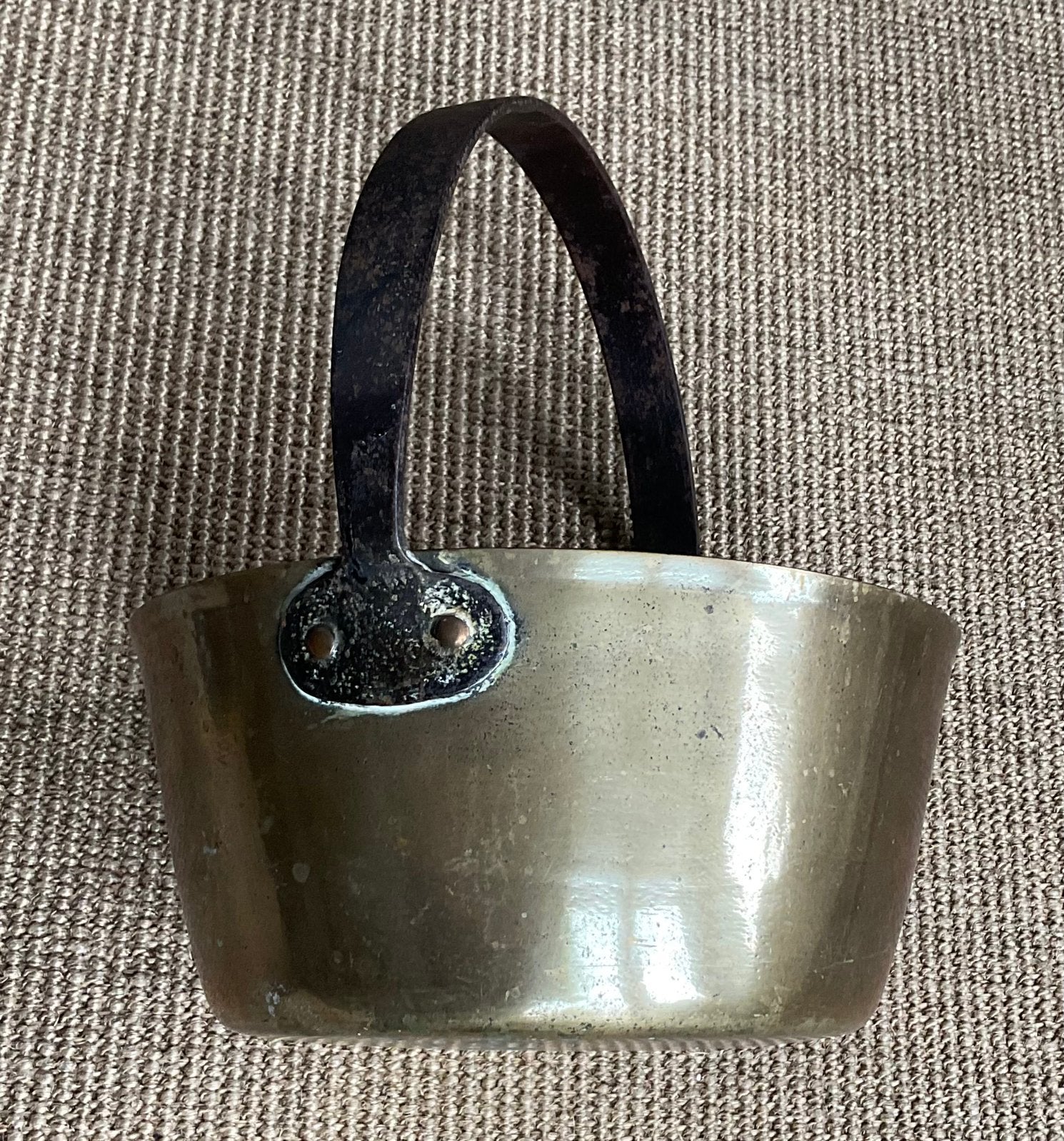 Antieke koperen kookpot 19e eeuws., Ophalen of Verzenden, Koper