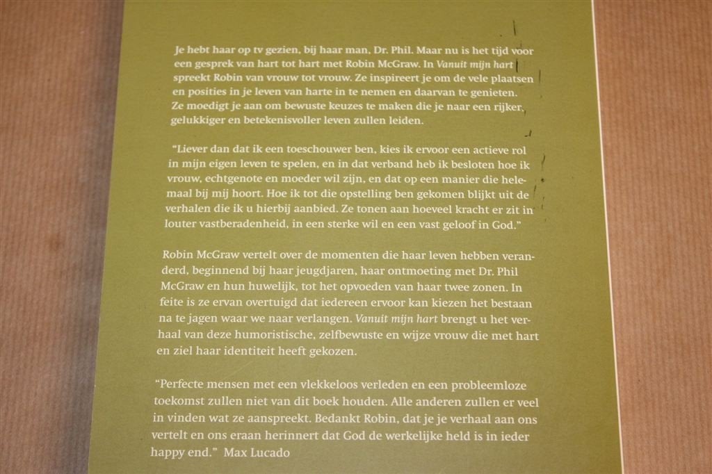 Vanuit Mijn Hart — Doelgericht Leven met Hart en Ziel, Ophalen of Verzenden, Gelezen, Overige onderwerpen, Achtergrond en Informatie