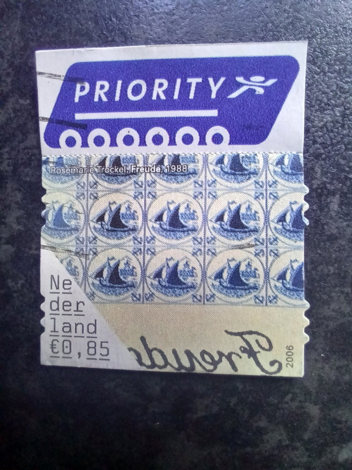 Nederlandse postzegel (150) Priority €0,85, Ophalen, Na 1940, Gestempeld