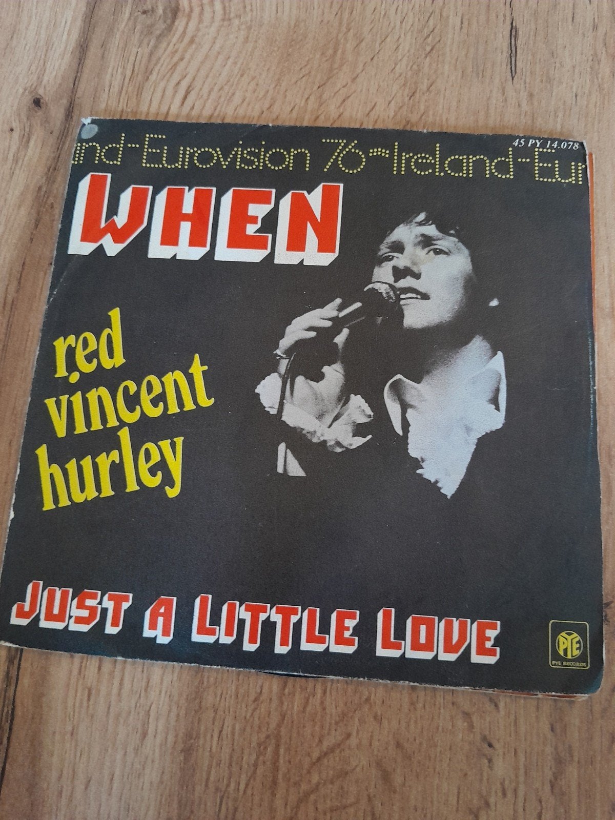 Red vincent hurley 7 inch when, Ophalen of Verzenden, Zo goed als nieuw, Pop