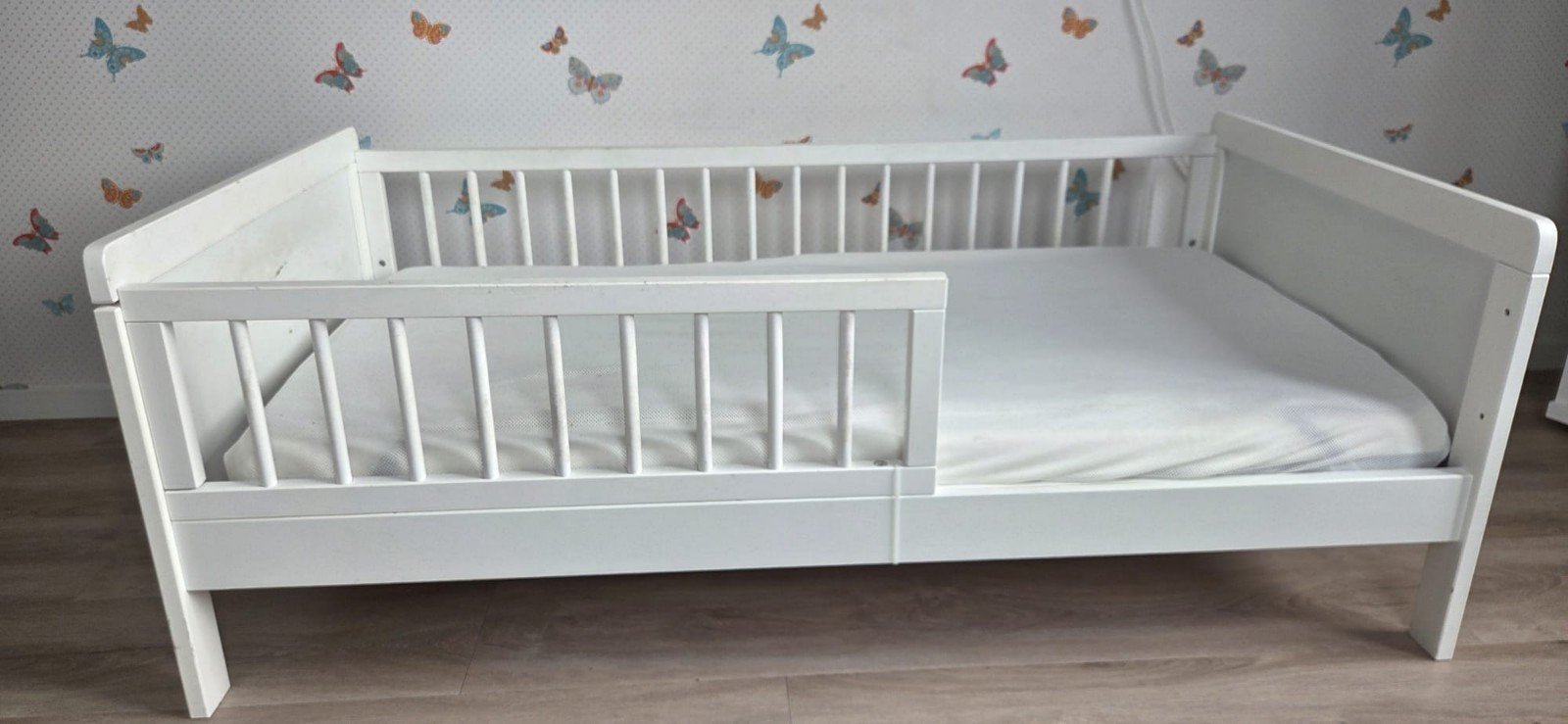 Peuterbed met matras en dekbed, Ophalen, Gebruikt, 70 tot 85 cm, 140 tot 160 cm