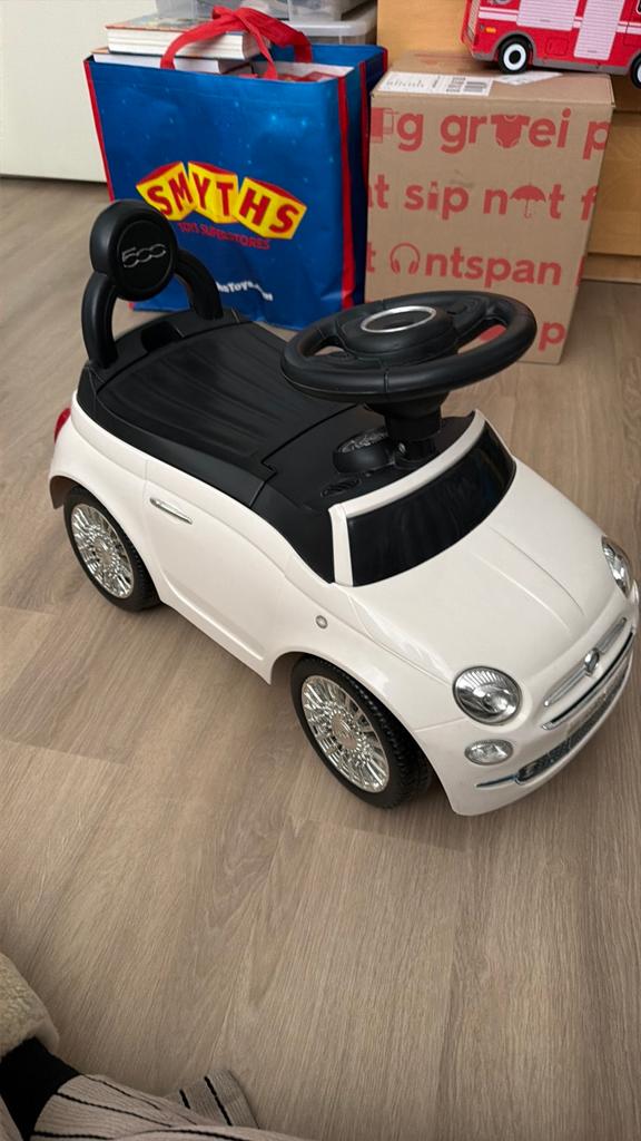 Fiat 500 Loopauto - Wit, Ophalen of Verzenden, Gebruikt, Loopvoertuig