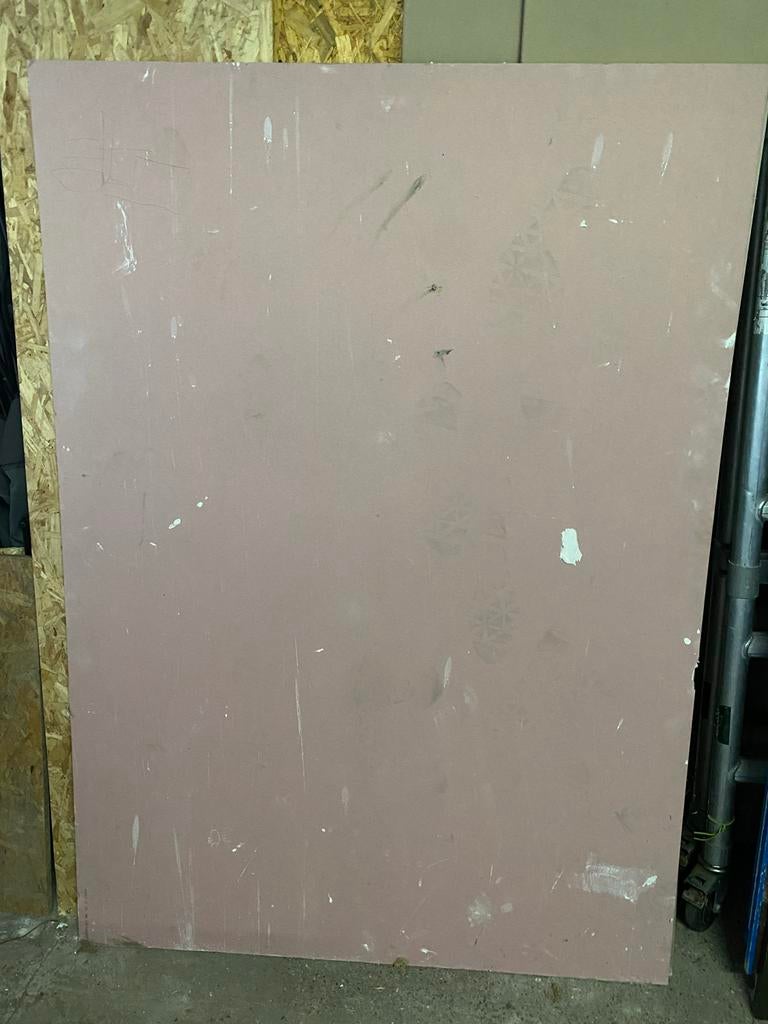 Brandwerende gipsplaat 167 x 120 cm, Ophalen, Gebruikt, Overige materialen, Minder dan 20 mm