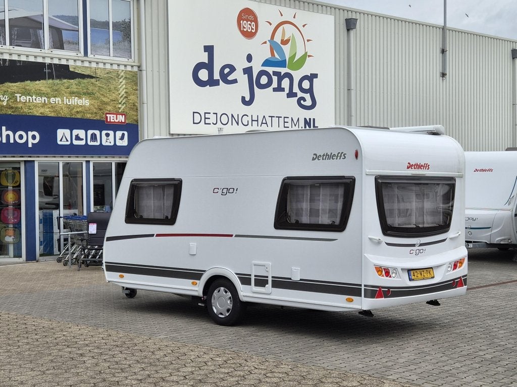 Dethleffs C'Go 415 QL Mover - Cassette luifel, Caravans en Kamperen, Standaardzit, Schokbreker, Bedrijf, Tot en met 4