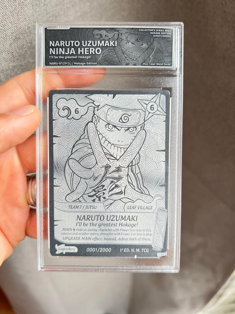 Naruto Metal Kaart - Collectors Item & Cadeau, Ophalen of Verzenden, Nieuw, Losse kaart