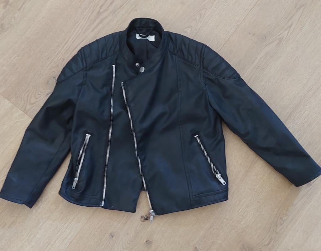 "Leren" jasje H&M mt 116, kan gedragen worden bij 122-128, Ophalen of Verzenden, H&M, Meisje, Jas