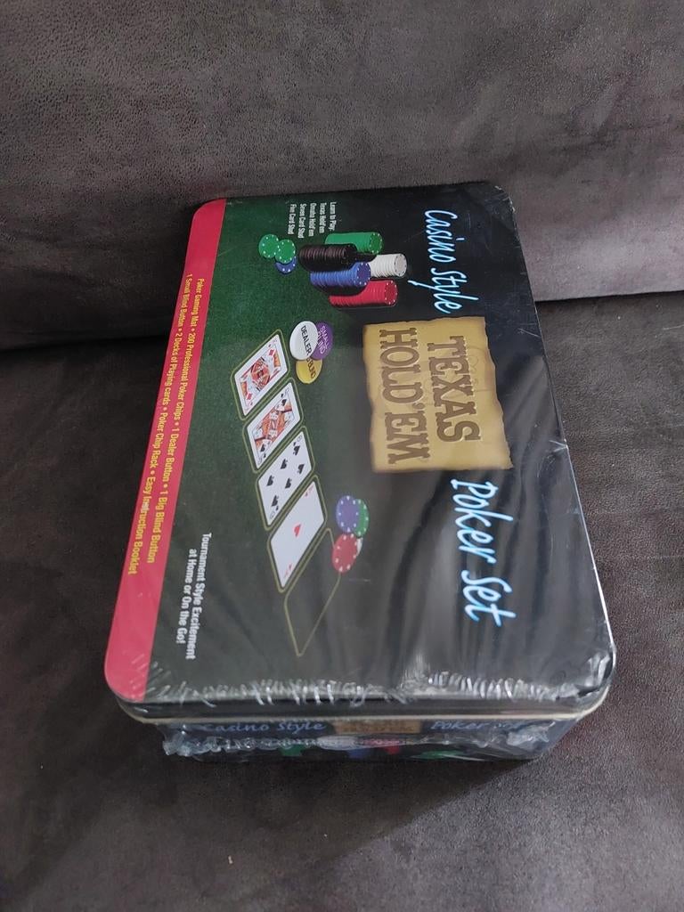 Nieuw Texas Hold'em Pokerset - Nog in verpakking!, Hobby en Vrije tijd, Gezelschapsspellen | Kaartspellen, Ophalen, Nieuw