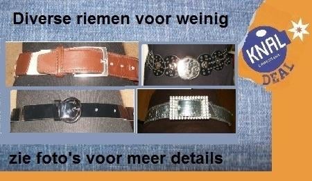 diverse riemen en ceinturen (leer) voor weinig, Echt leder, Ophalen of Verzenden, Zo goed als nieuw, Overige kleuren