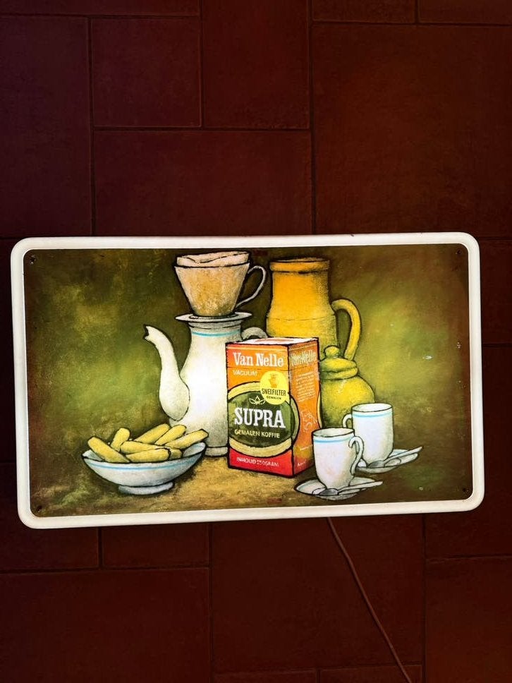 Lichtbak Van Nelle koffie, Verzamelen, Ophalen, Zo goed als nieuw, Lichtbak of (neon) lamp