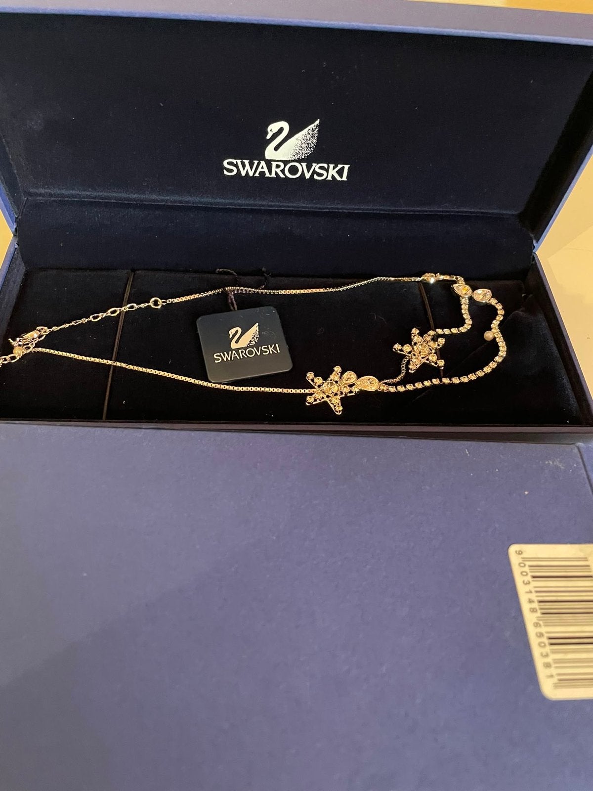 Swarovski ketting met sterren en kristallen, Met kristal, Overige materialen, Nieuw, Ophalen of Verzenden