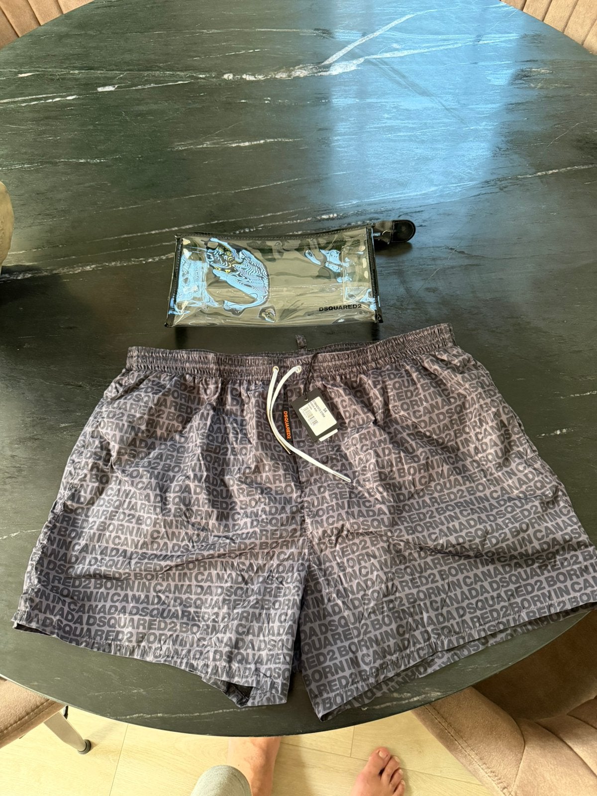 Dsquared2 zwembroek nieuw, Ophalen of Verzenden, Overige maten, Grijs, Zwemshort