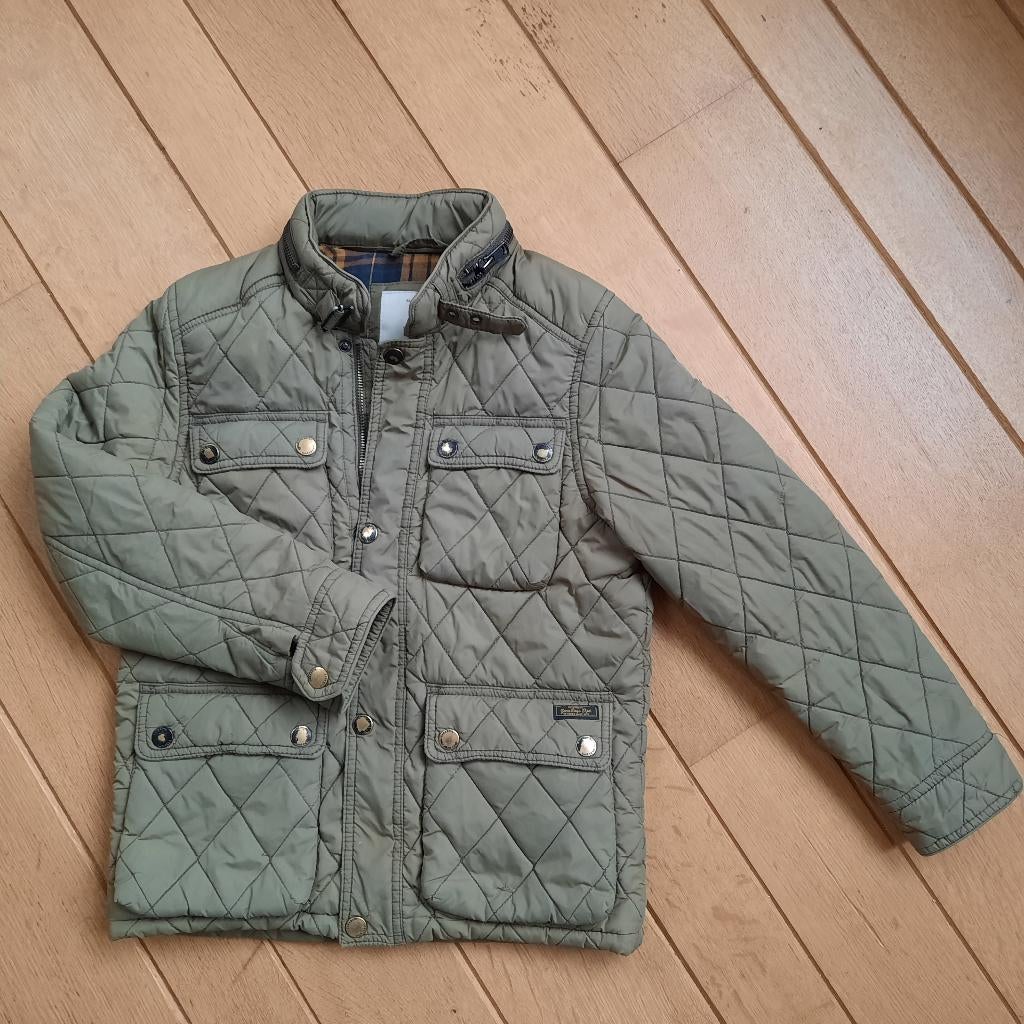 Zara Boys jack jas groen maat 128, Kinderen en Baby's, Kinderkleding | Maat 128, Zo goed als nieuw, Jongen, Jas, Ophalen of Verzenden