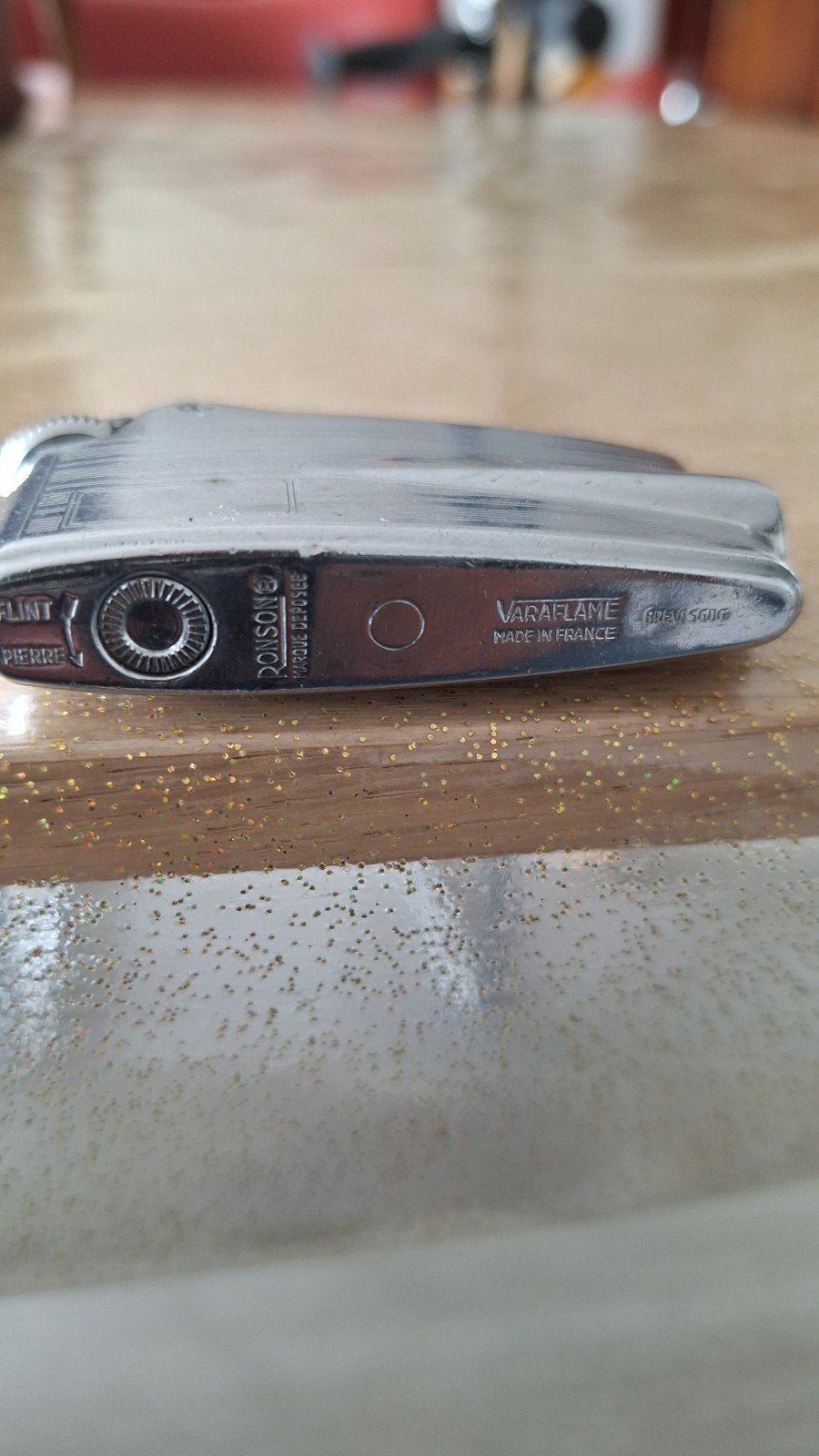 Vintage Ronson Varaflame aansteker - Made in France, Verzamelen, Rookartikelen, Aanstekers en Luciferdoosjes, Ophalen of Verzenden
