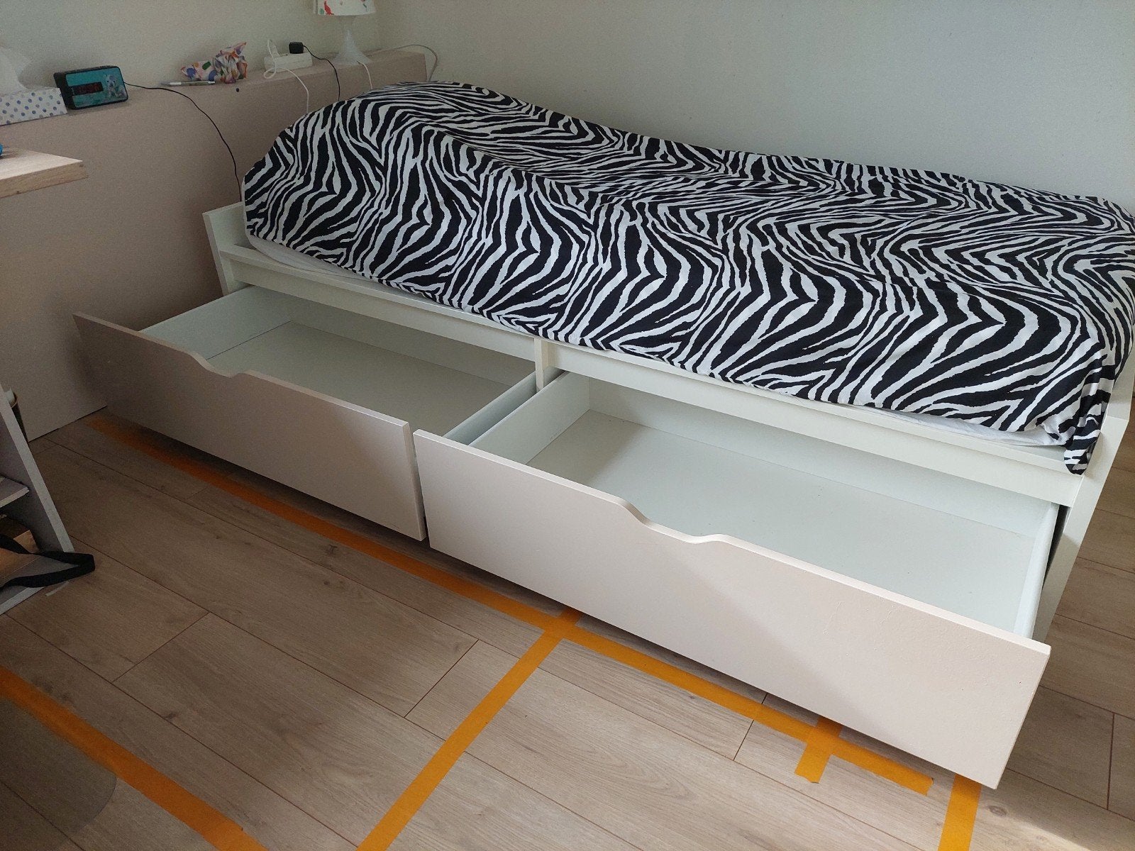 Bed Flaxa incl pocketvering matras (200x90cm) en lattenbodem, Huizen en Kamers, Eindhoven