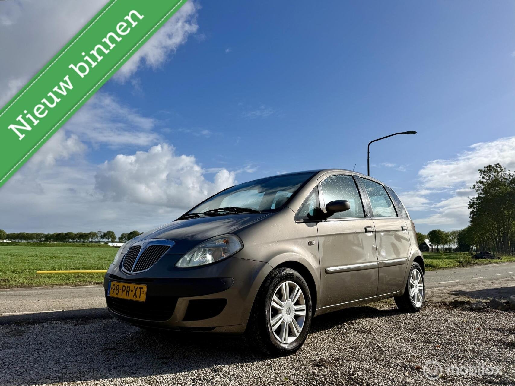 Lancia Musa 1.4-16V Oro, BJ 2004, Airco, Zuinig, APK, NAP, Auto's, Voorwielaandrijving, 15 km/l, Gebruikt, Verwarmde buitenspiegels