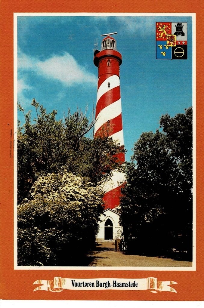 Burgh-Haamstede, Vuurtoren, Ophalen of Verzenden, 1960 tot 1980, Gelopen, Zeeland