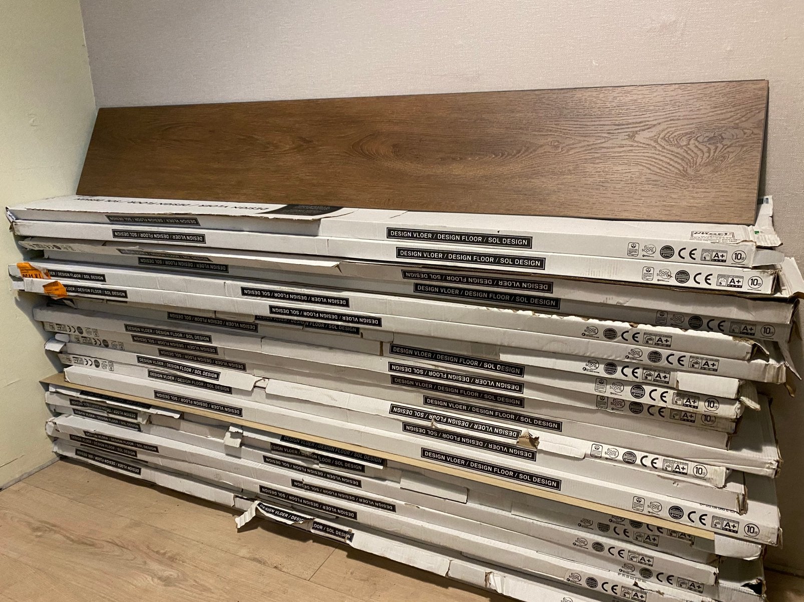 Pvc laminaat met geïntegreerde ondervloer, Ophalen, Nieuw, 5 tot 10 m², Laminaat