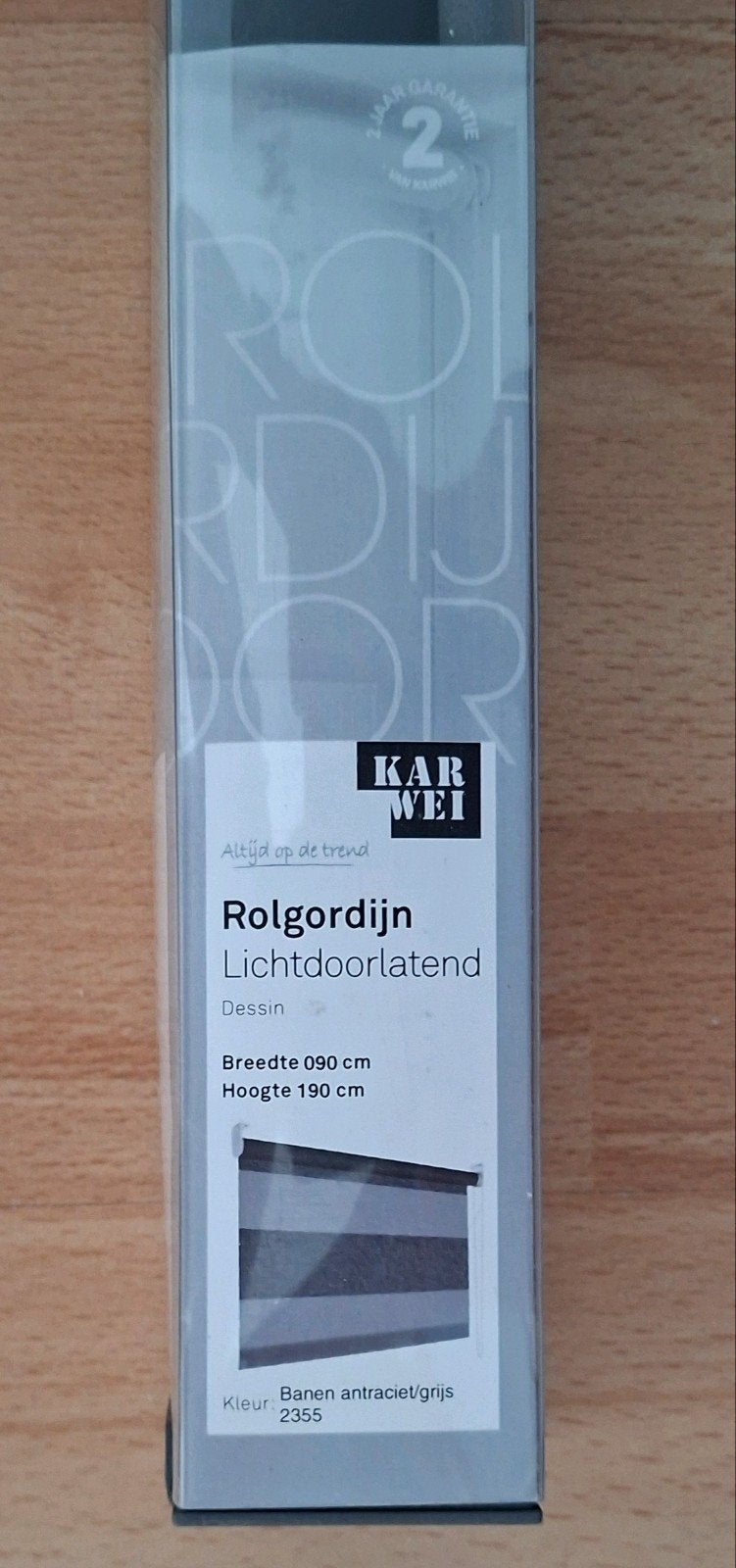 Karwei Rolgordijn Lichtdoorlatend 90x190 cm, NIEUW, Ophalen, Karwei, Nieuw, Lichtdoorlatend