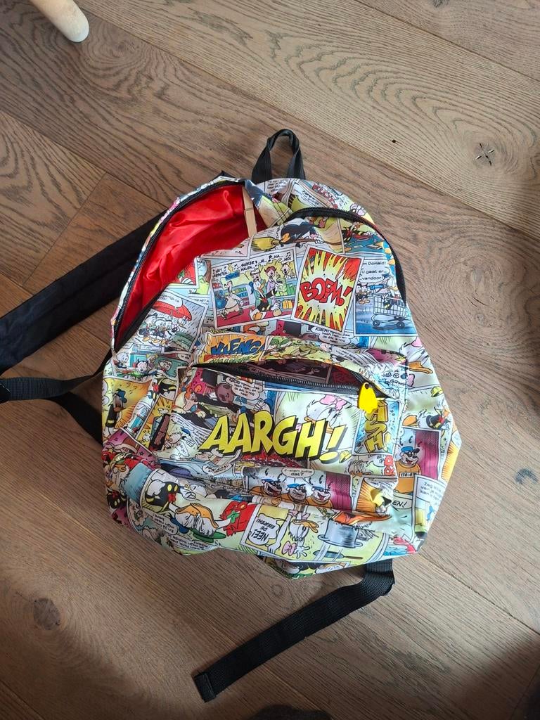 Donald Duck Kinder Rugtas - Leuke Stripboek Print, Sieraden, Tassen en Uiterlijk, Gebruikt, Disney of Dora, 25 tot 40 cm, Ophalen of Verzenden