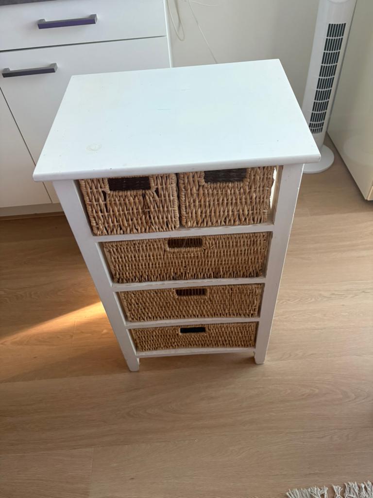 Keukenkast met rieten lades, Gebruikt, 5 laden of meer, Minder dan 100 cm, Modern