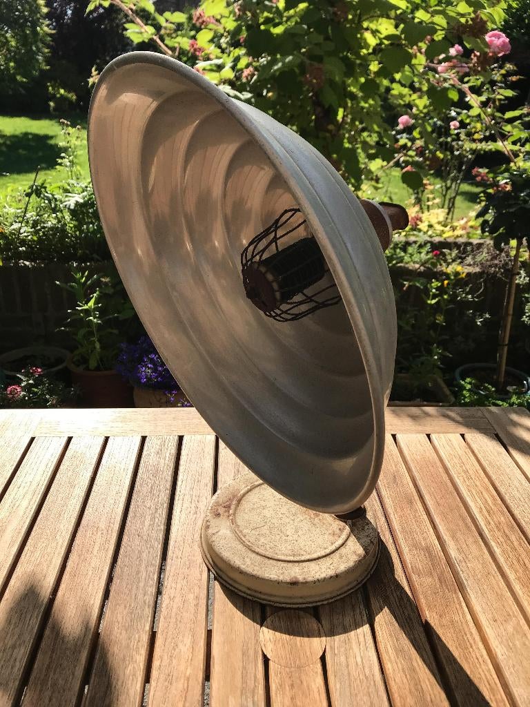 verstelbare industriele vintage warmte lamp terrasverwarmer, Ophalen, Gebruikt, Elektrisch, Draaibaar