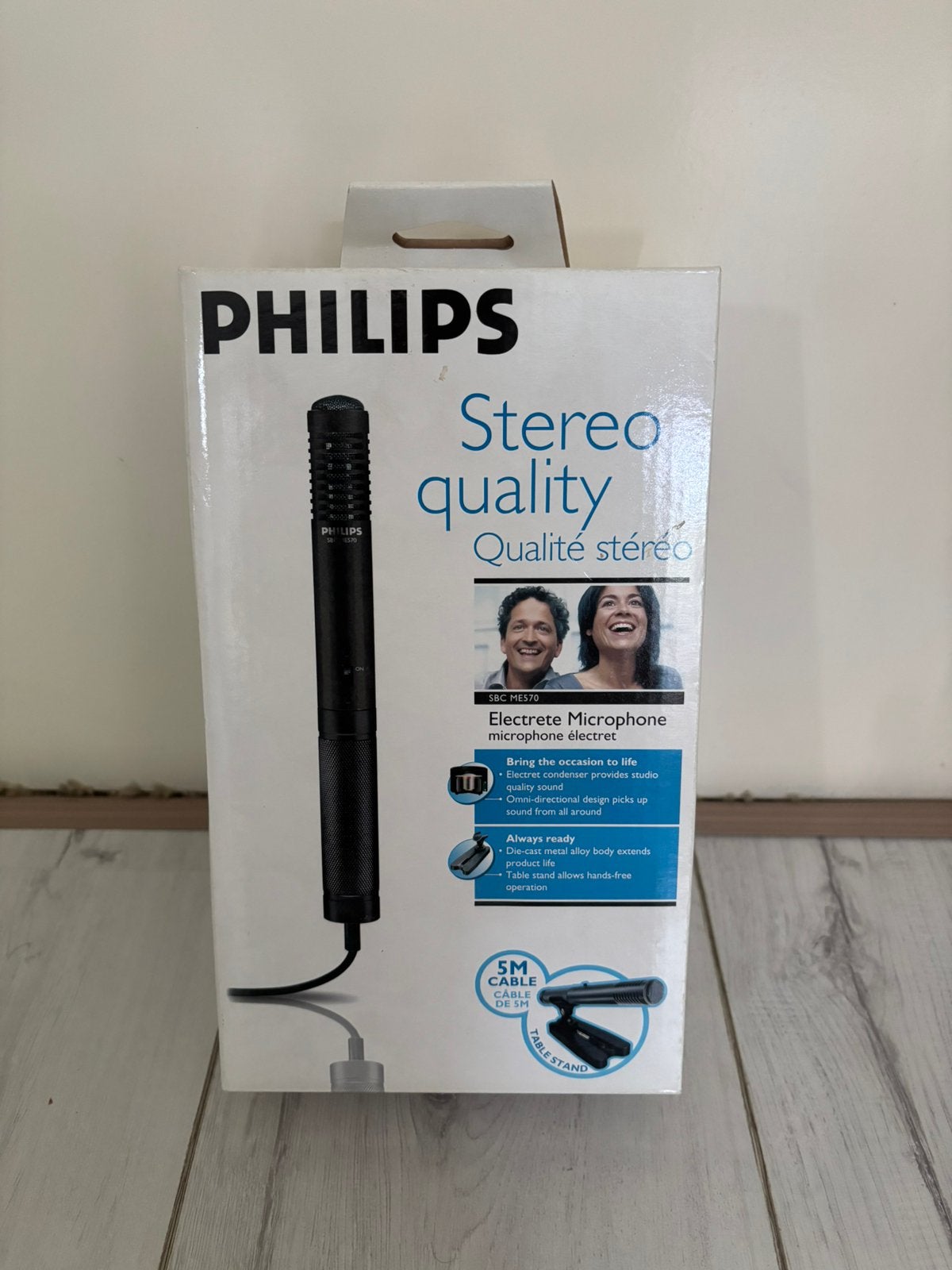 Philips SBC ME570 Electret Stereo Microfoon – NIEUW IN DOOS, Ophalen of Verzenden, Nieuw