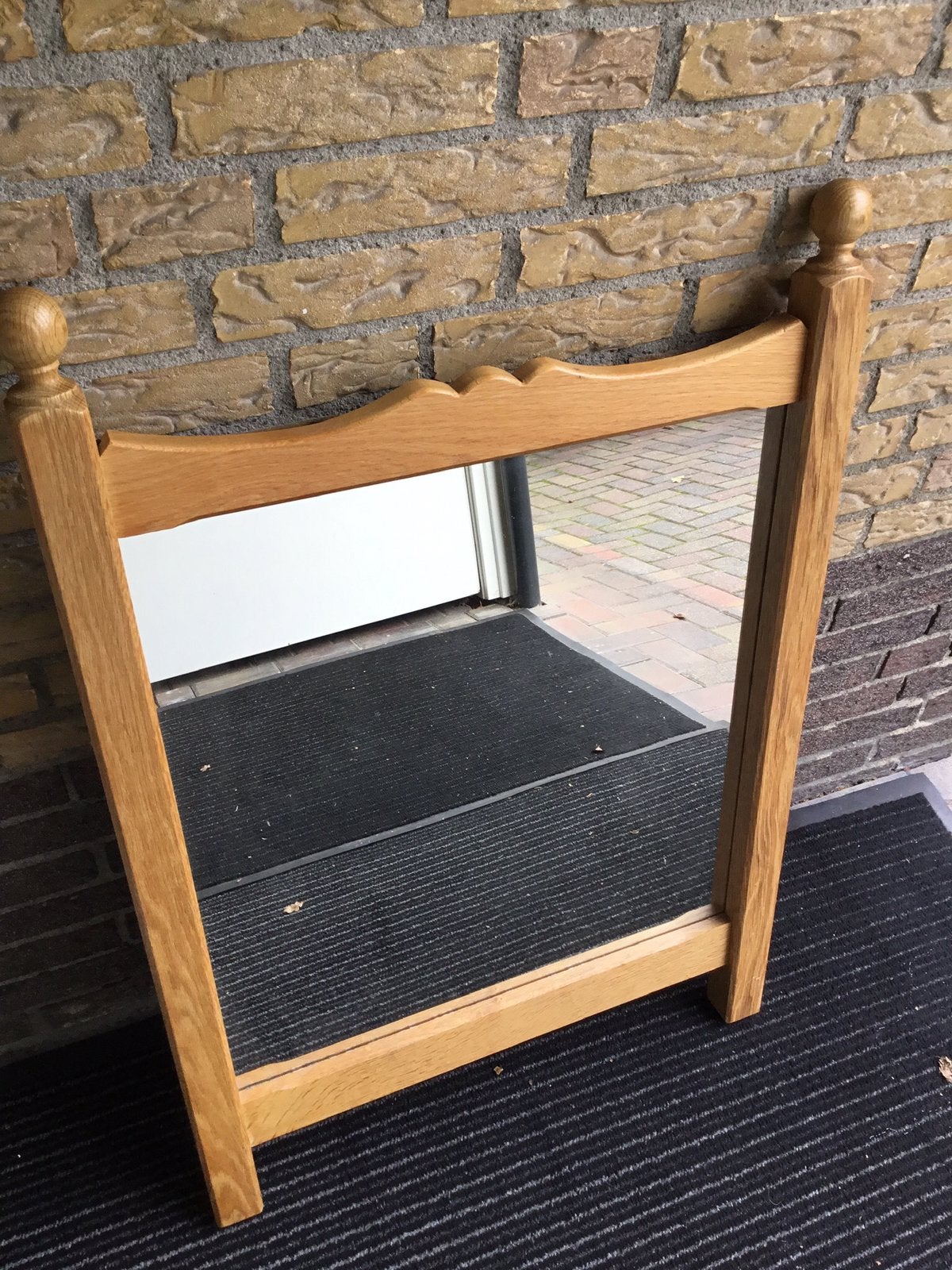 Oisterwijk Eiken Spiegel, Ophalen, Gebruikt, Rechthoekig, Minder dan 100 cm