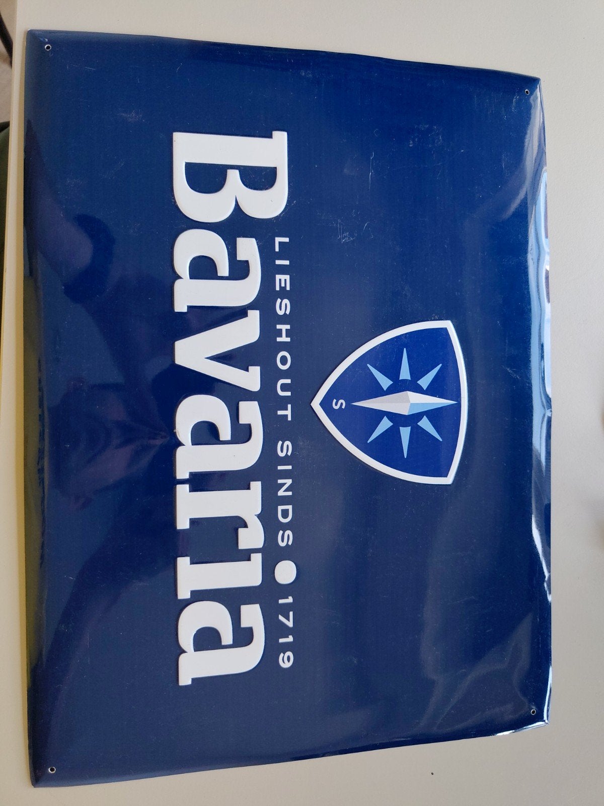 Gratis Bavaria bordje - Leuk voor in keet of mancave, Ophalen of Verzenden, Gebruikt, Reclamebord
