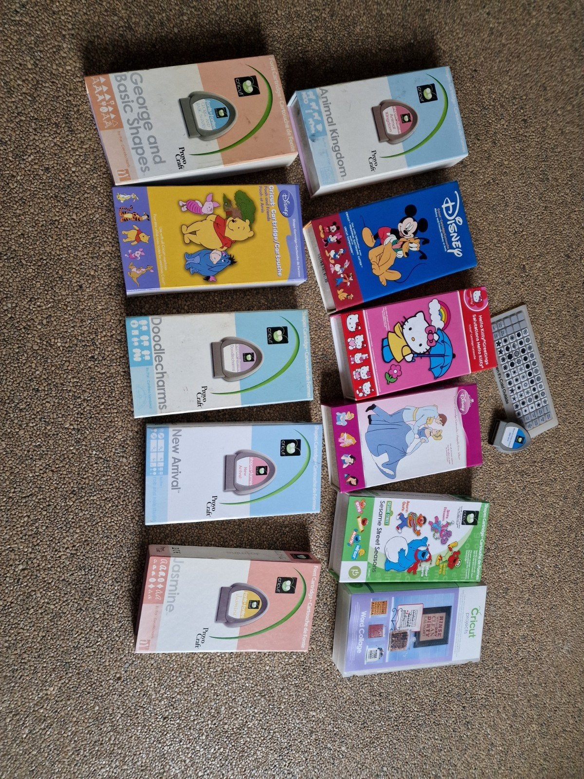 cricut cartridges, Ophalen, Zo goed als nieuw, Overige thema's