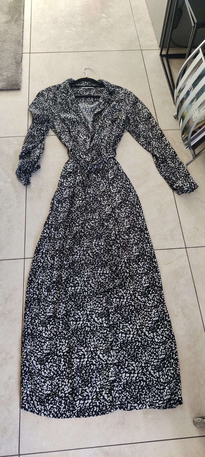 Freebird Zwart-wit  Maxi Jurk Maat S  € 149, Kleding | Dames, Jurken, Zwart, Ophalen of Verzenden, Zo goed als nieuw, Freebird