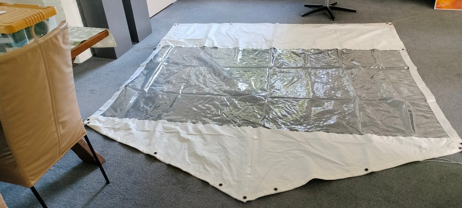Marktkraam zeilen, complete set, Caravans en Kamperen, Ophalen, Gebruikt