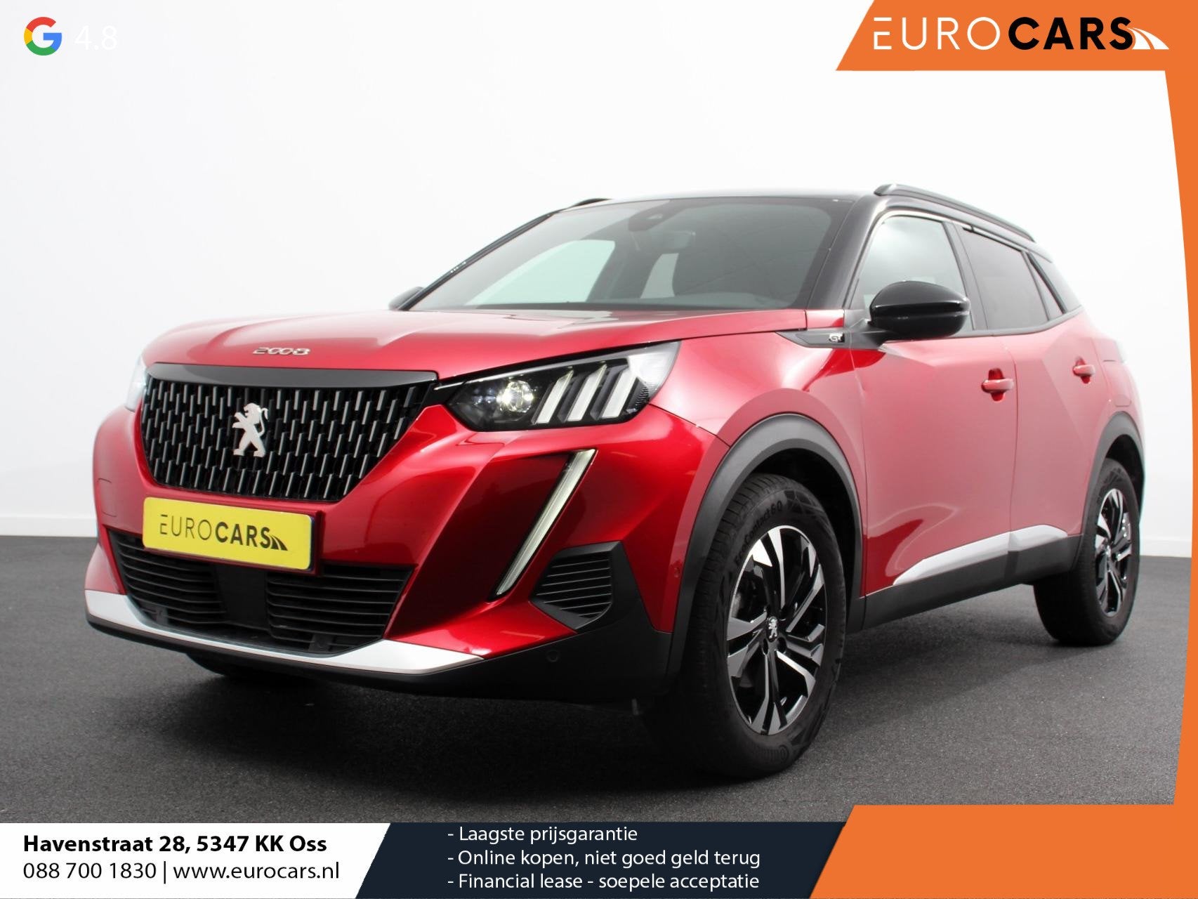 Peugeot 2008 1.2 PureTech 130 GT Cimate control Cruise contr, Auto's, Voorwielaandrijving, Gebruikt, Euro 6, 1199 cc