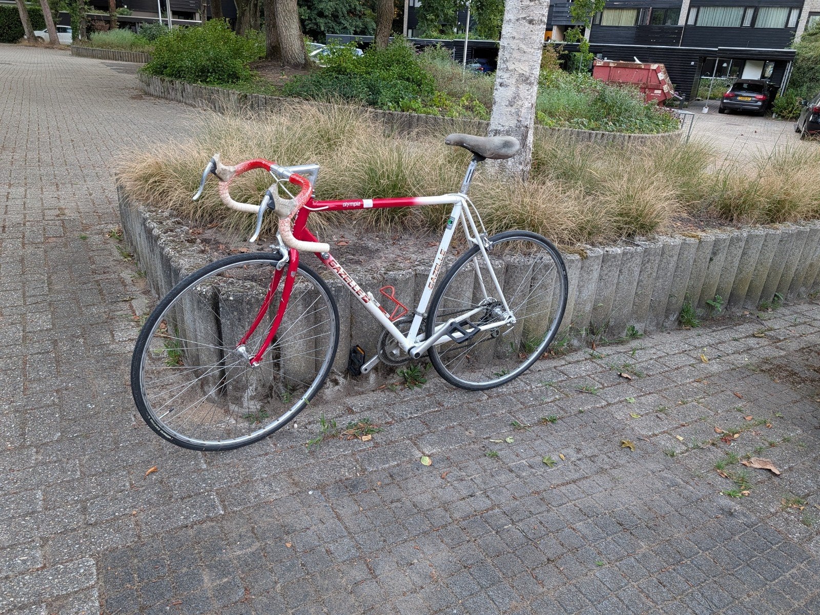 Gazelle Olympia racefiets - rijdt prima, z.g.a.n. banden, 28 inch, Gebruikt, Staal, Velgrem
