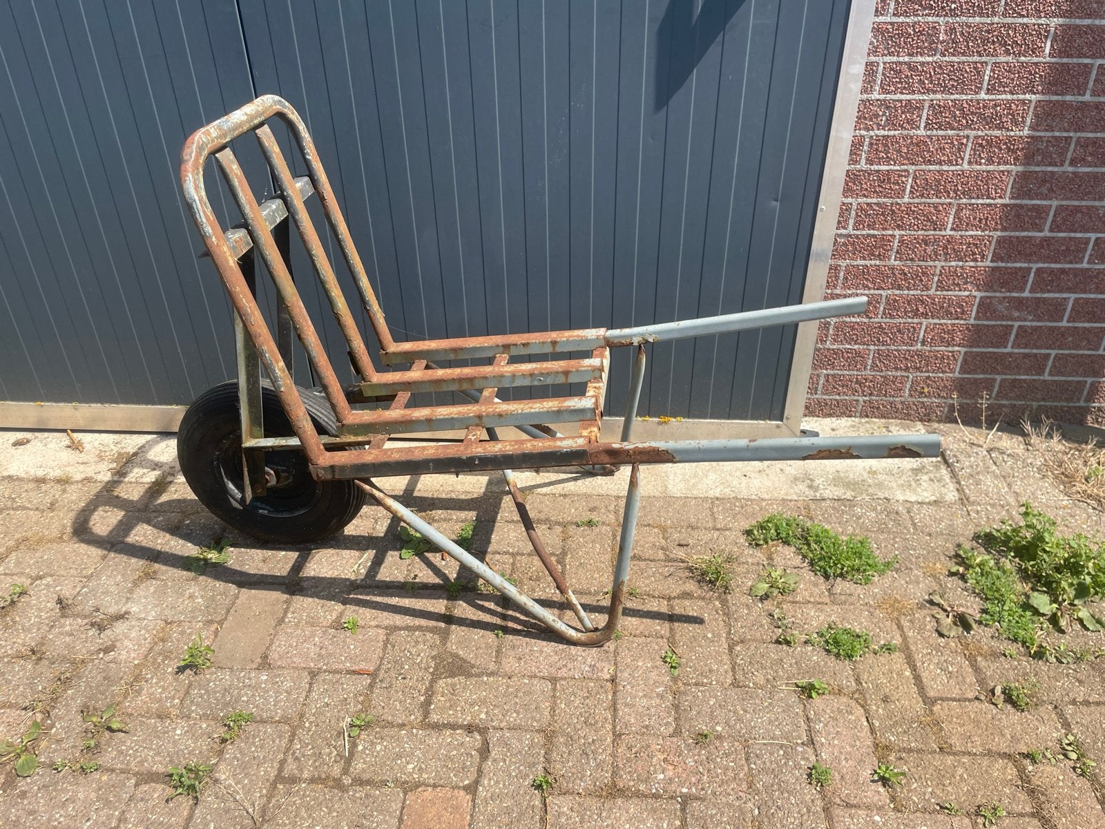 Stenen kruiwagen steenkruiwagen stenenkar, Ophalen, Gebruikt, Handmatig, Eenwielig